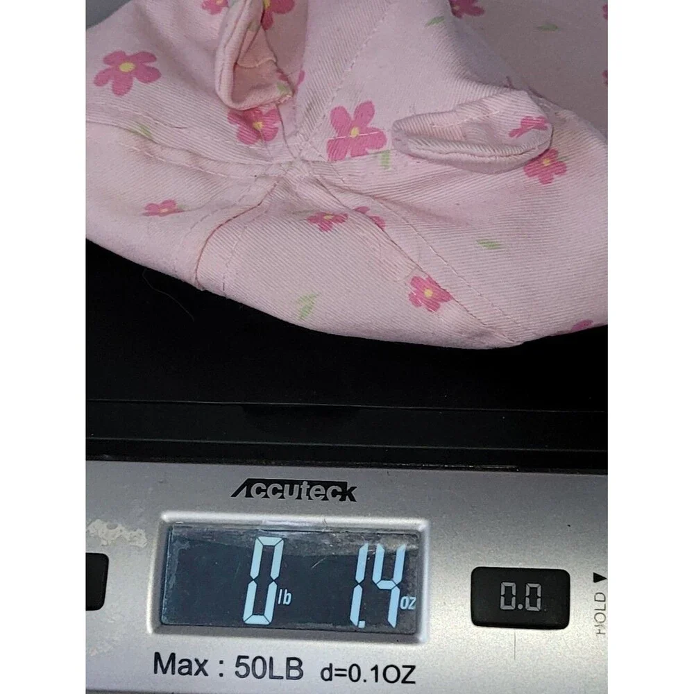 Primark Size 6-12 Months Light Pink Floral Baby Hat